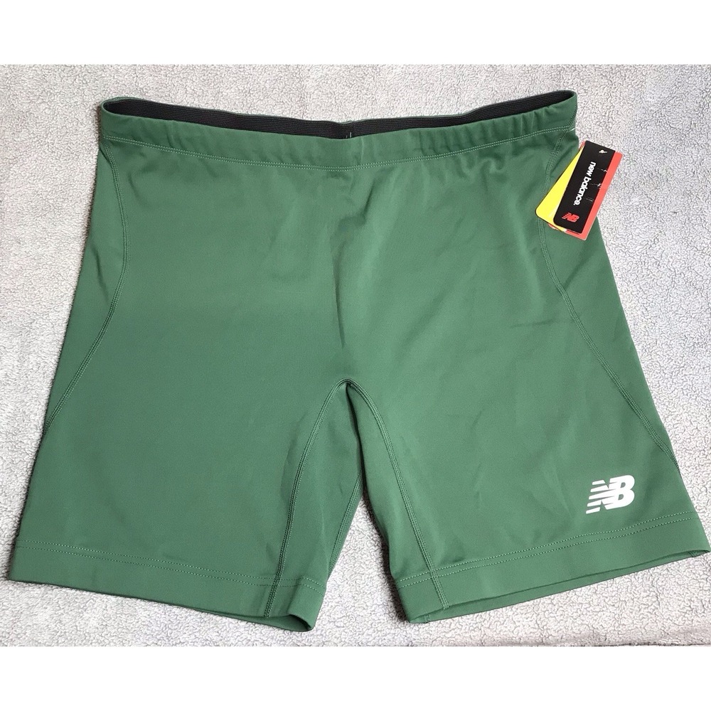 New Balance Men's Green Athletic Shorts‎ 2XL Drawstring NBDry Shorts NWT